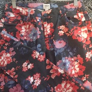 ASOS Skinny Floral Jeans